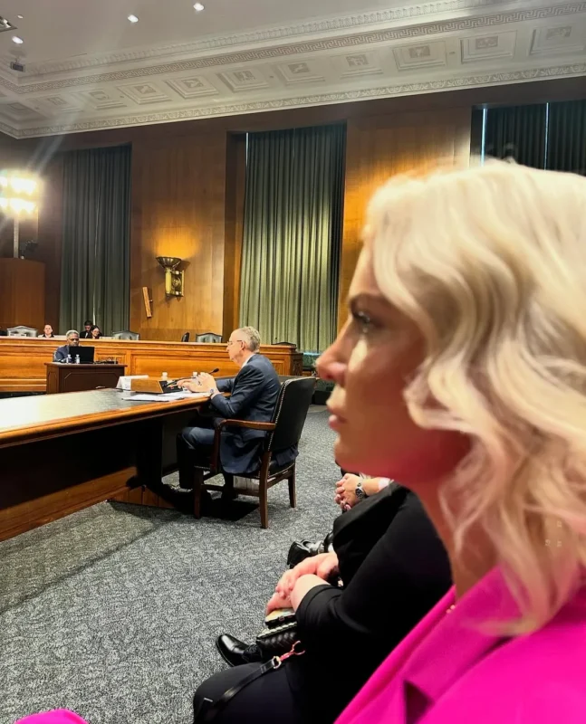 Kate Monroe attends a Senate hearing led by Secretary Doug Collins in Washington, D.C.