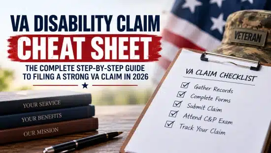 VA Disability Claim Cheat Sheet